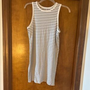 a new day Black and White Striped Midi Dress